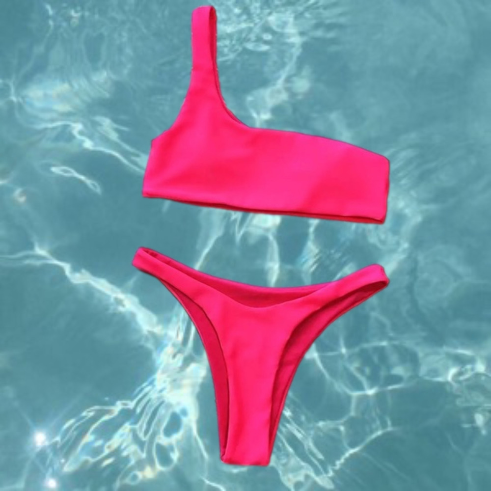 NEON One Shoulder High Cut Bikini